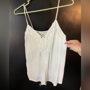 White Lace Tank Top